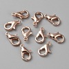 Brass Lobster Claw Clasps FIND-WH0110-696RG-2