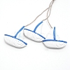 Mediterranean Style Natural Wood Pendant Ornaments WOOD-WH0112-22-2