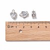 Heart Alloy Charms ZIRC-R007-043A-02-4