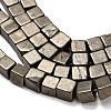 Natural Gold Pyrite/Golden Pyrite Beads Strands G-F833-F01-01-4
