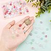 SUPERFINDINGS 200Pcs 10 Colors Transparent Czech Glass Beads GLAA-FH0001-44-3