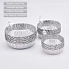 90Pcs 3 Style Aluminum Foil Weighing Dish AJEW-OC0002-56-4