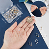 44Pcs 2 Color Brass Leverback Earring Findings KK-CN0003-05-3