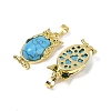 Synthetic Turquoise Pendant KK-F887-02G-12-2