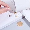 2Pcs 2 Colors Heart Stainless Steel Urn Ashes Pendants STAS-CN0001-73-3