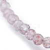 Natural Strawberry Quartz Beaded Necklaces NJEW-JN02492-06-2