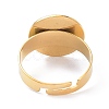 Ion Plating(IP) Adjustable 304 Stainless Steel Finger Rings Components STAS-P291-03D-G-3