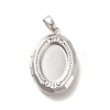 Rack Plating Brass Locket Pendants KK-I688-06P-2