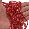 Electroplate Glass Beads Strands GL-CBAA615-02C-1