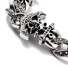 Retro Alloy Skull Anchor Link Chain Bracelets for Women Men BJEW-L684-001AS-2