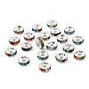 Brass Grade A Rhinestone Spacer Beads RB-A014-Z8mm-37S-3