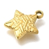 Ocean Theme 304 Stainless Steel Pendants STAS-Z092-06G-07-2