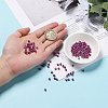 375G 15 Colors Baking Paint K9 Glass Seed Beads SEED-JP0004-03-4mm-4