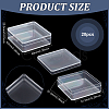Square Acrylic Storage Boxes CON-WH0125-10A-2
