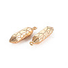 Brass Pointed Pendants X-KK-S356-640-NF-2