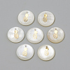 Freshwater Shell Pendants X-SHEL-Q010-009G-1