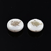 12Pcs 12 Patterns Natural Freshwater Shell Beads SHEL-N003-32-3