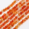 Natural Carnelian Bead Strands G-A129-3mm-02-1