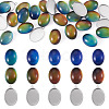 DIY Oval Pendant Making Kits DIY-TA0015-36-2