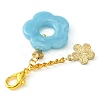 Acrylic Flower Pendants Decorations HJEW-JM01314-08-2