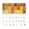 600G 24 Colors Glass Seed Beads SEED-JP0008-03-3mm-1