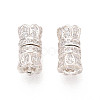 925 Sterling Silver & Clear Cubic Zirconia Screw Clasps STER-T008-78S-1