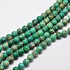 Natural Imperial Jasper Beads Strands G-I122-8mm-05-1