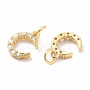 Rack Plating Brass Micro Pave Cubic Zirconia Pendants LS-KK-B057-08G-2