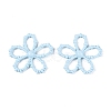 Spray Painted Alloy Flower Multi-Strand Links PALLOY-Q464-01E-1