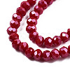 Electroplate Glass Beads Strands EGLA-A034-P2mm-A22-3
