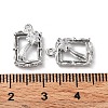 Rack Plating Brass Micro Pave Cubic Zirconia Pendants KK-K333-90P-3