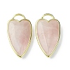 Natural Rose Quartz Pendants G-O204-02I-1