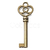 Tibetan Style Alloy Skeleton Key Big Pendants TIBEP-Q035-39AB-NR-1