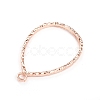 Zinc Alloy Open Back Bezel Pendants X-PALLOY-D009-33RG-2