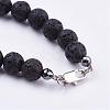 Natural Gemstone Beaded Necklaces NJEW-JN01940-4