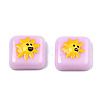 Opaque Resin Enamel Cabochons CRES-N031-029-2