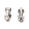 Tarnish Resistant 304 Stainless Steel Clip-On Earrings Findings STAS-Q185-01-1