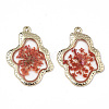 Epoxy Resin Pendants X-RESI-T045-028D-2
