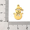 Christmas 201 Stainless Steel Pendants STAS-Q015-09G-3
