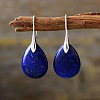 Teardrop Brass Dangle Earrings FS-WGF2982-01-1