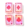 UV Plating Rainbow Iridescent Acrylic Enamel Beads SACR-G034-11A-1