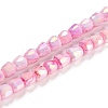 Electroplate Glass Beads Strand GLAA-G088-03-01E-1