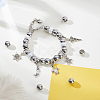 25Pcs 304 Stainless Steel European Beads STAS-GA0001-92-4