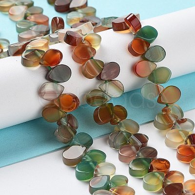 Natural Agate Beads Strands G-G021-04A-02-1