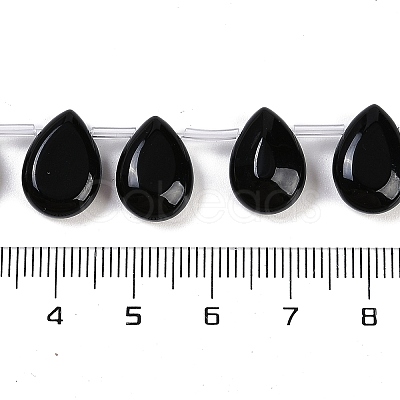 Natural Black Onyx(Dyed & Heated) Beads Strands G-B125-G01-01-1