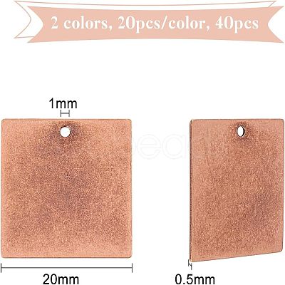 Metal Tags KK-FH0001-20-1