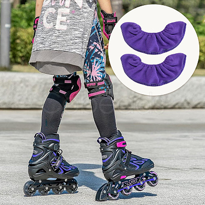 Velvet Ice Skate Guards AJEW-WH20022-85A-08-1