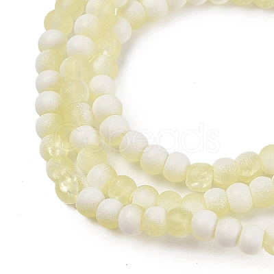 Frosted Crackle Glass Beads X1-GLAA-U001-4mm-M11-1