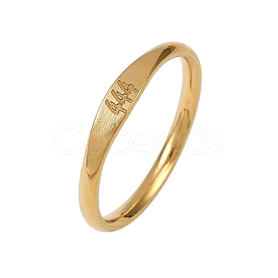 304 Stainless Steel Plain Band Rings RJEW-P151-01G-02-1