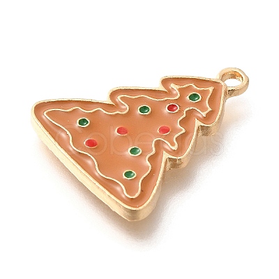 Christmas Theme Alloy Enamel Pendants ENAM-Q509-01KCG-08-1